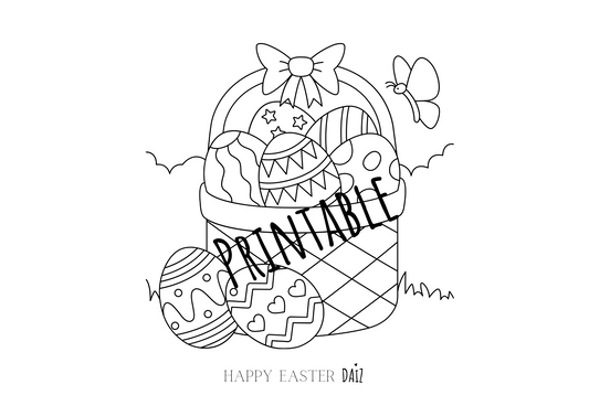 Printable | Paas kleurplaat
