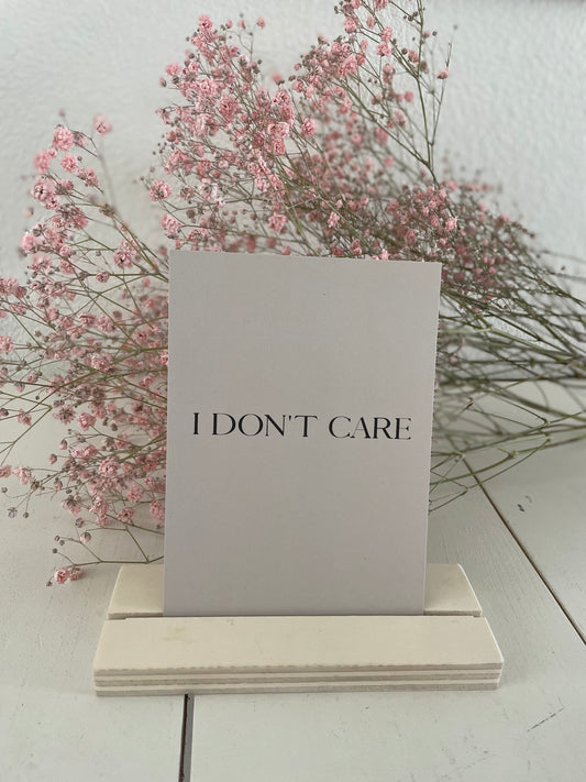 Kaart | Don’t care