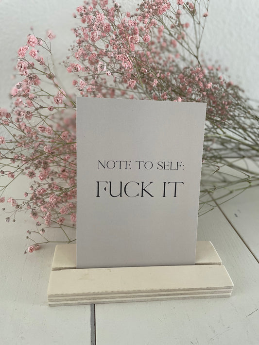 Kaart | Fuck it