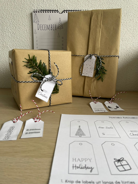 Printable | Kerst cadeaulabels